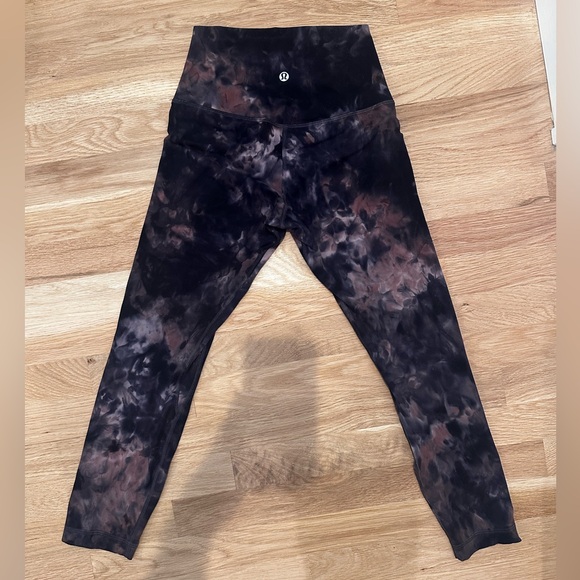 Lululemon 23” Align Legging Size 4 Diamond Dye Graphite Grey Pink Pastel - Picture 2 of 5